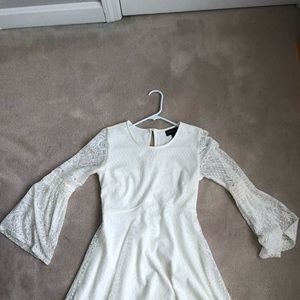 White Dress W/ Bell Sleves